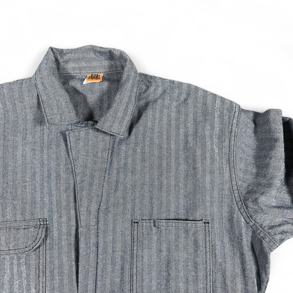 Vintage Wrangler Coveralls Mens 46R Blue Big Ben Twill Herringbone Carpenter USA - Picture 2 of 15